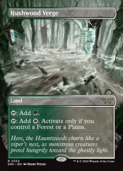 Hushwood Verge Duskmourn- House of Horror Alternate Art